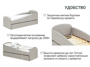 Кровать с ящиком Letmo халва (рогожка) в Камышлове - kamyshlov.magazinmebel.ru | фото - изображение 11