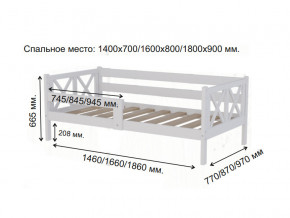 Кровать софа Аист-3 Классика белый 1400х700 мм в Камышлове - kamyshlov.magazinmebel.ru | фото - изображение 2