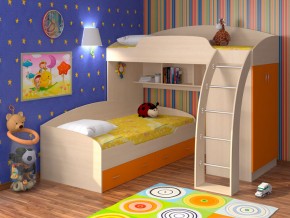 Кровать Соня 1+2 Оранжевый в Камышлове - kamyshlov.magazinmebel.ru | фото