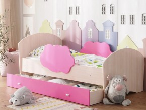 Кровать Тучка с ящиком дуб-розовый в Камышлове - kamyshlov.magazinmebel.ru | фото - изображение 1