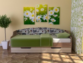 Кровать Юниор Тип 2 Микровелюр-марки 800х1600 в Камышлове - kamyshlov.magazinmebel.ru | фото