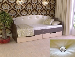 Кровать Юниор Тип 2 Венге/дуб молочный 800х1600 в Камышлове - kamyshlov.magazinmebel.ru | фото - изображение 1