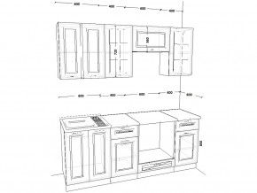 Кухонный гарнитур 1 Белый Вегас 2000 мм в Камышлове - kamyshlov.magazinmebel.ru | фото - изображение 2