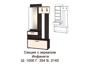 Секция с зеркалом в Камышлове - kamyshlov.magazinmebel.ru | фото