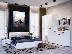 Спальня Нэнси New МДФ Белый глянец холодный, Белый в Камышлове - kamyshlov.magazinmebel.ru | фото - изображение 1