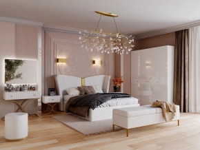 Спальня Рише белый глянец с перламутром в Камышлове - kamyshlov.magazinmebel.ru | фото - изображение 1