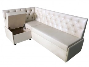 Угловой диван Призма со стяжками белый со спальным местом в Камышлове - kamyshlov.magazinmebel.ru | фото - изображение 2