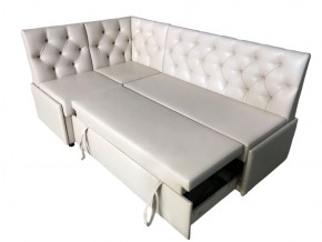 Угловой диван Призма со стяжками белый со спальным местом в Камышлове - kamyshlov.magazinmebel.ru | фото - изображение 3